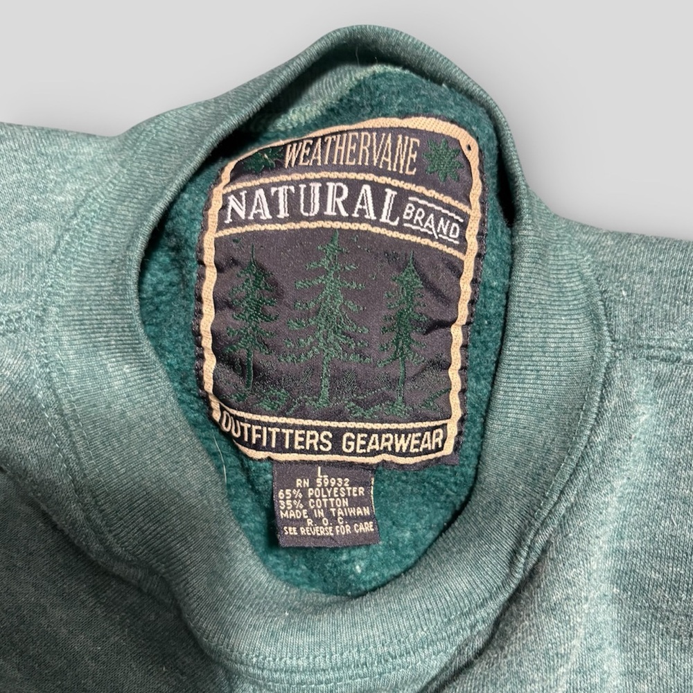 Men's Crewneck Sweater in Forest Green
